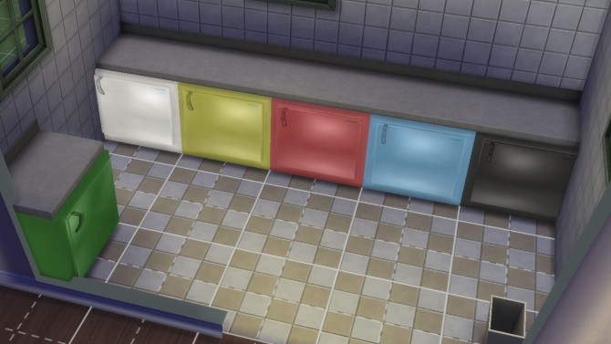 Sims 4 Counter Frigobar by necrodog at Mod The Sims