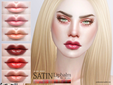 Satin Lipbalm N80 by Pralinesims at TSR » Sims 4 Updates