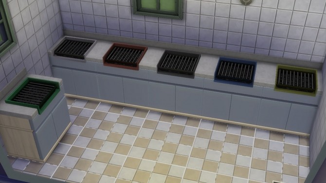 Sims 4 Carbonette Counter Top Grill by necrodog at Mod The Sims