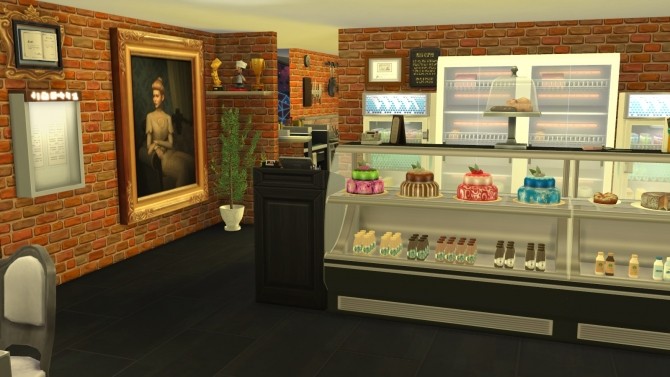Sims 4 Lupis Pizza Restaurant by darksyngr at TSR