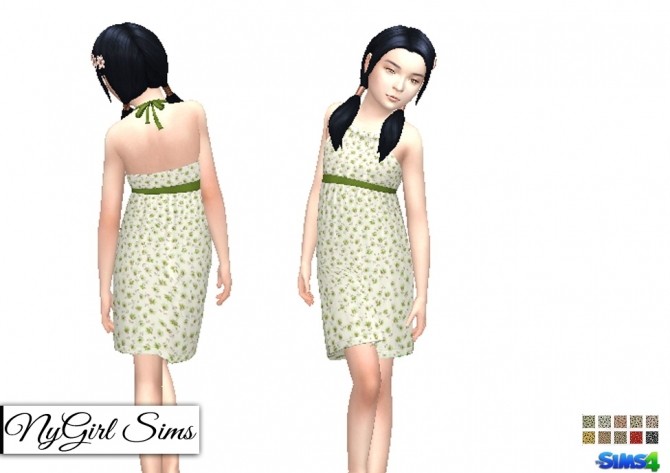 Sims 4 Petite Fleur Sunday Dress at NyGirl Sims