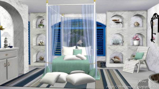 Sims 4 Villa Santorini by Julia Engel at Frau Engel