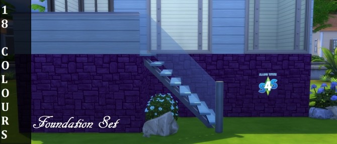 Sims 4 Foundation 18 Colours by wendy35pearly at Mod The Sims