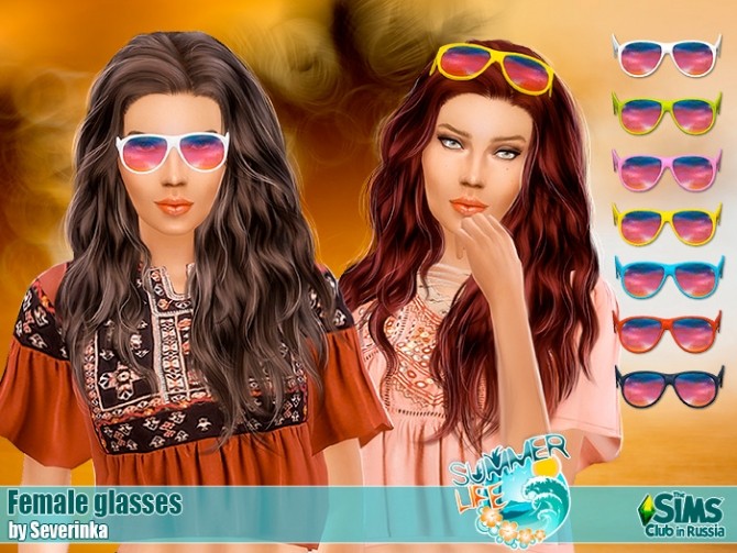 Sims 4 Glasses at Sims by Severinka