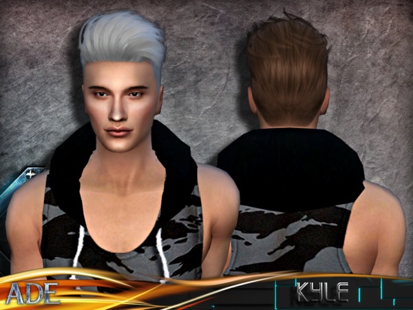 Sims 4 Ade Kyle hair by Ade Darma at TSR