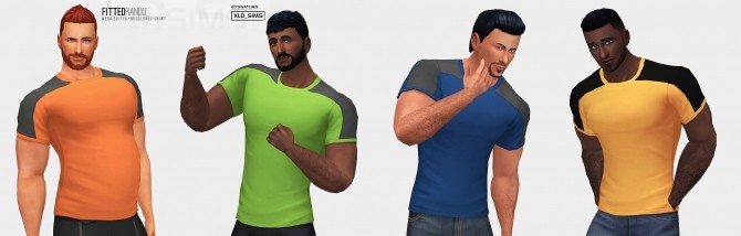 Sims 4 Fitted Rando Shirt by Xld Sims at SimsWorkshop