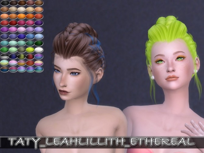 Sims 4 LeahLillith Ethereal Hair Retexture by Taty86 at SimsWorkshop