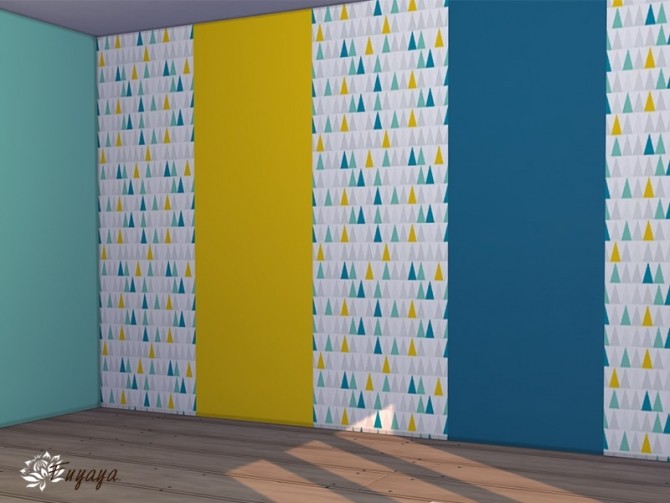 Sims 4 Kid triangulation wallpaper by Fuyaya at Sims Artists