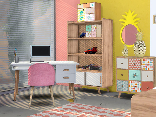 Sims 4 Alix Bedroom by Pilar at TSR