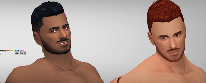 Sims 4 The Major Facial Hair Var.2 by Xld Sims at SimsWorkshop