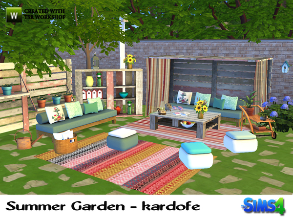 Sims 4 Summer Garden by kardofe at TSR
