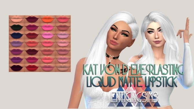 Sims 4 Everlasting Liquid Matte Lipstick by EnticingSims at SimsWorkshop