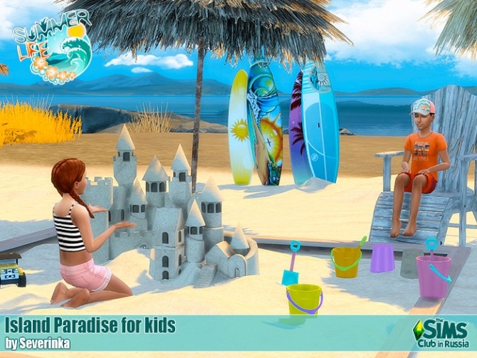 Sims 4 Island paradise for kids at Sims by Severinka