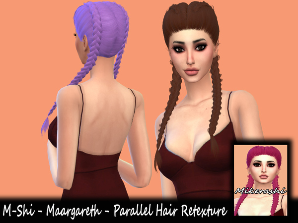 Sims 4 M Shi Maargareth Parallel Hair Retexture by mikerashi at TSR