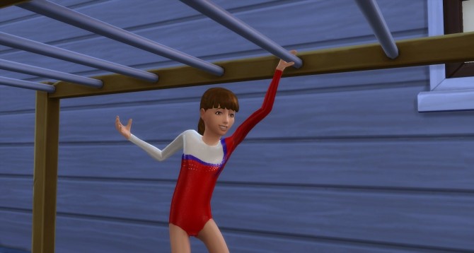 Sims 4 FV Red, White & Blue Ribbon Mystique Gymnastics Leotard by FrankVjecy at Mod The Sims
