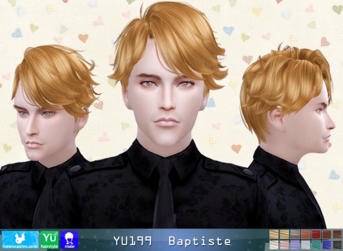 Sims 4 YU199 Baptiste hair (Pay) at Newsea Sims 4