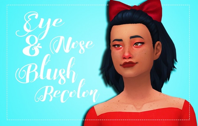 Sims 4 Avonlea’s Eye & Nose Blush Recolor by Weepingsimmer at SimsWorkshop