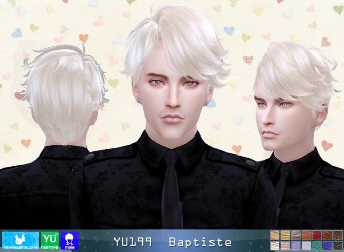 Sims 4 YU199 Baptiste hair (Pay) at Newsea Sims 4