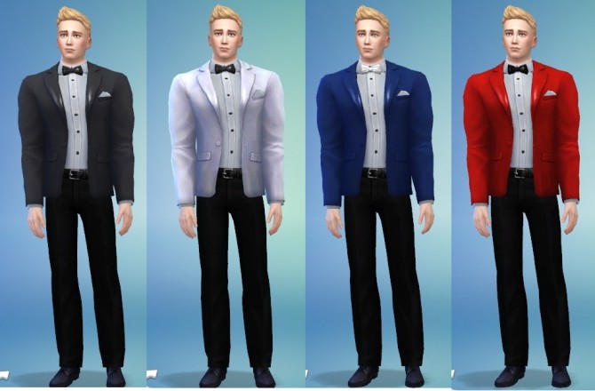 Sims 4 Tuxedo Top 3 variants by monkeysimmy4 at SimsWorkshop