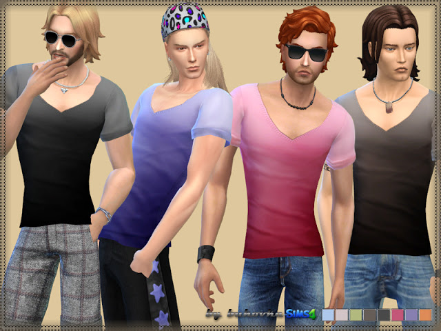 Sims 4 T Shirt & Cuffs at Bukovka