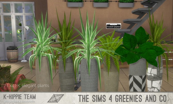 K Elegant Plants 4x3 sets at K-hippie » Sims 4 Updates