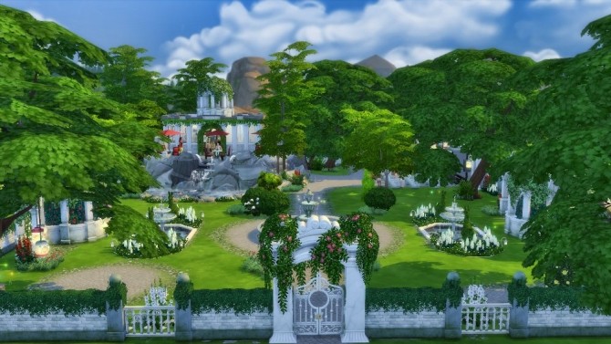 Sims 4 Cafe in the Park by fatalist at ihelensims