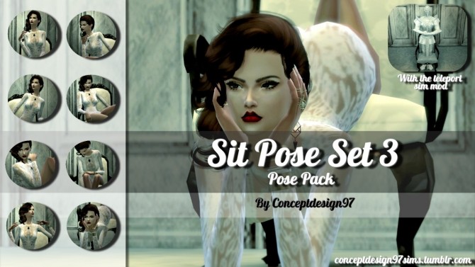 Sims 4 Sit Pose Set 3 Pose Pack version at ConceptDesign97