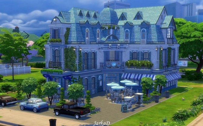 Sims 4 Blue Moon Restaurant at JarkaD Sims 4 Blog