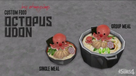 Octopus Udon by ohmysims at Mod The Sims
