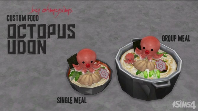 Sims 4 Octopus Udon by ohmysims at Mod The Sims