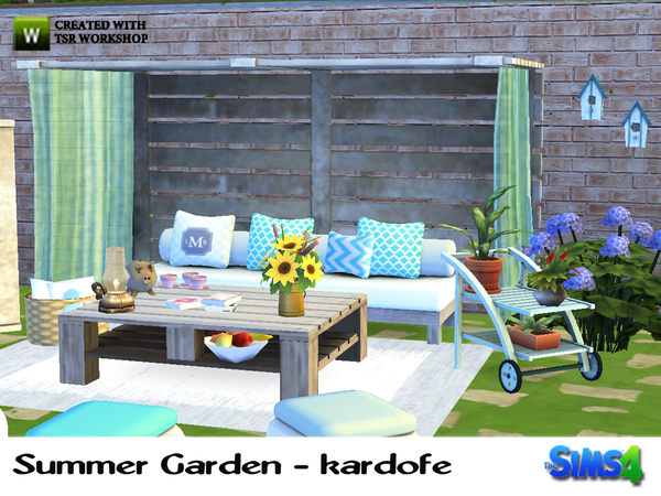 Sims 4 Summer Garden by kardofe at TSR