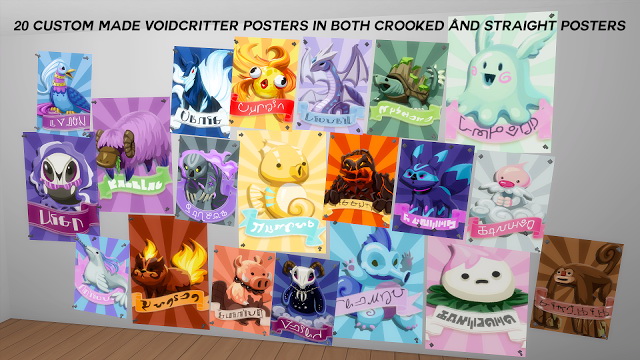 Sims 4 Custom Made Voidcritter 20 Posters at Pickypikachu