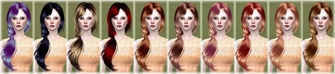 Sims 4 Newsea Barbara Hair retexture at Jenni Sims