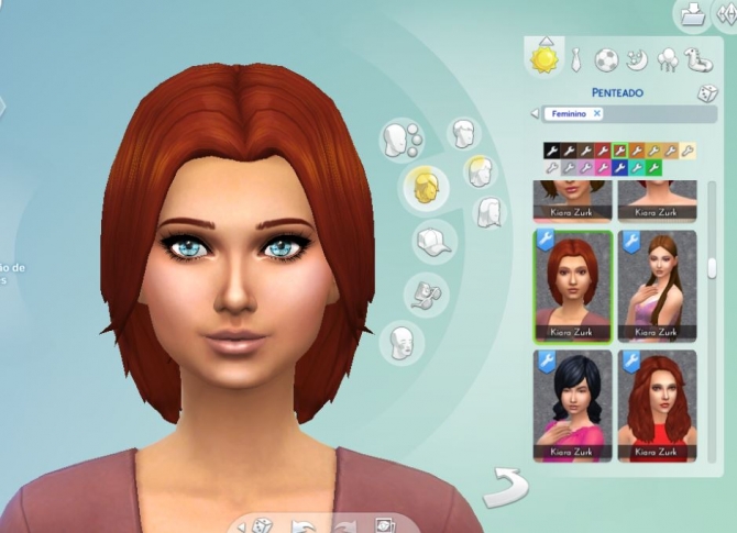 Kiara zurk sims 4 прически