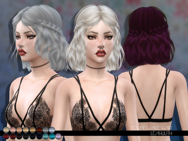 Sims 4 Soundwave Hair by LeahLillith at TSR