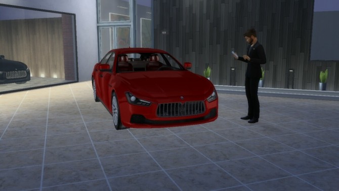 Sims 4 Maserati Ghibli Q4 at LorySims