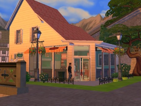Luke’s restaurant NO CC by Elby94 at Mod The Sims