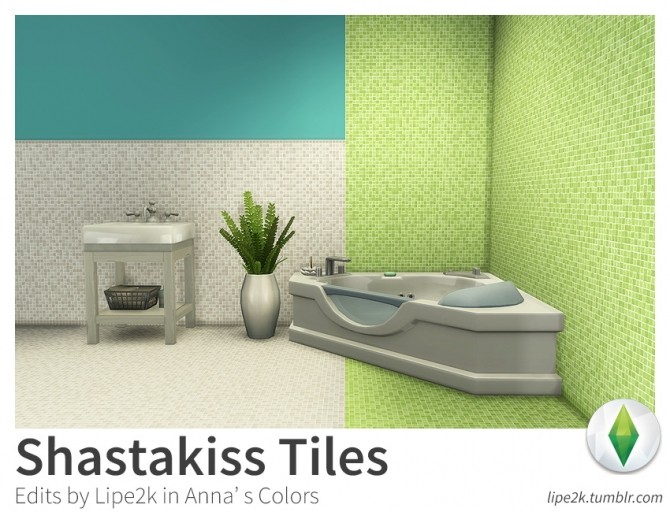 Sims 4 Shastakiss Tiles Edits in Anna’s Colors at Lipe2k