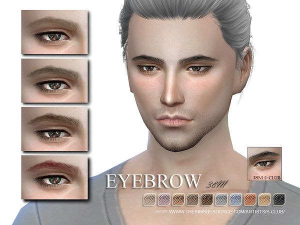 Sims 4 Eyebrows 38M by S Club WM at TSR