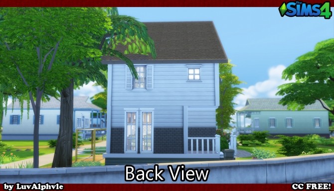 Sims 4 Nice and Narrow house by luvalphvle at Mod The Sims