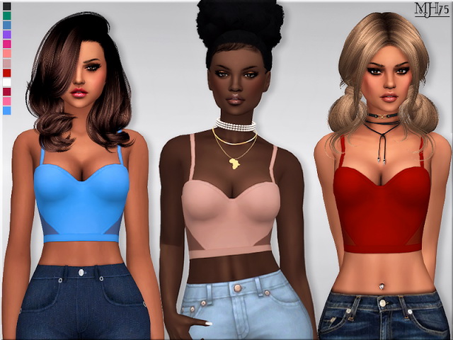 Sims 4 Palmino Top by Margeh75 at Sims Addictions