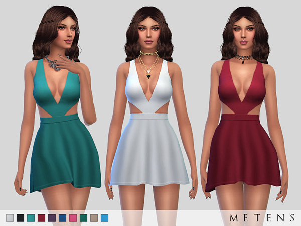 Sims 4 Madinga Dress by Metens at TSR