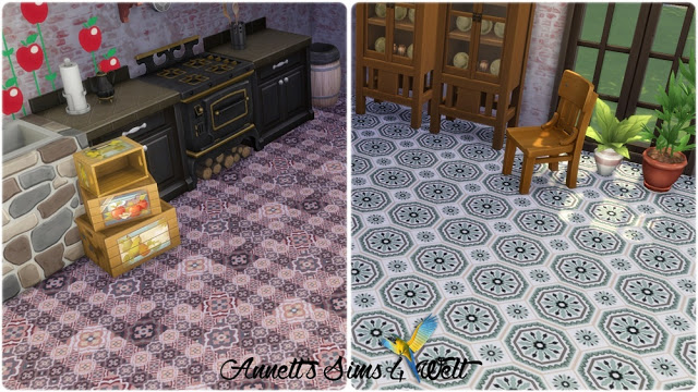 Sims 4 Retro Tiles at Annett’s Sims 4 Welt