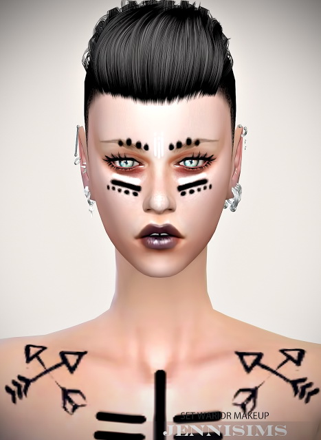 Sims 4 Warior EyeShadows (15 Swatches) M/F at Jenni Sims