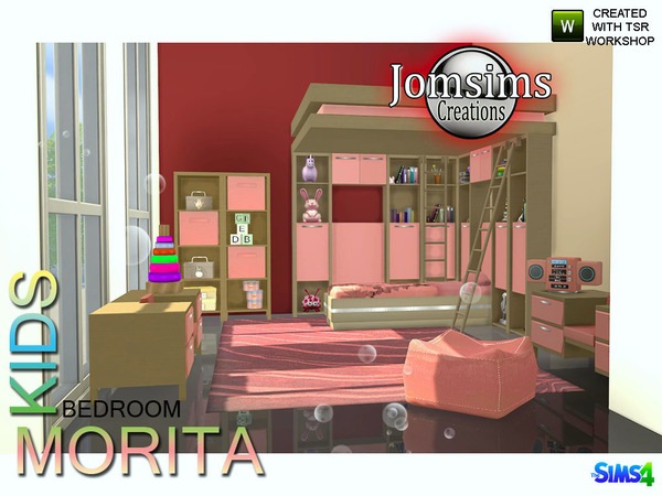 Sims 4 Morita Kids bedroom by jomsims at TSR