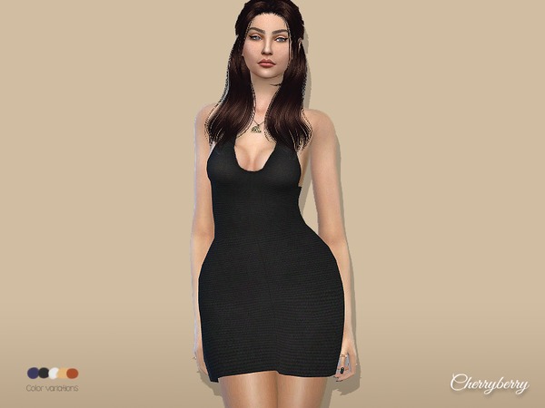 Sims 4 Goldrush dress by CherryBerrySim at TSR