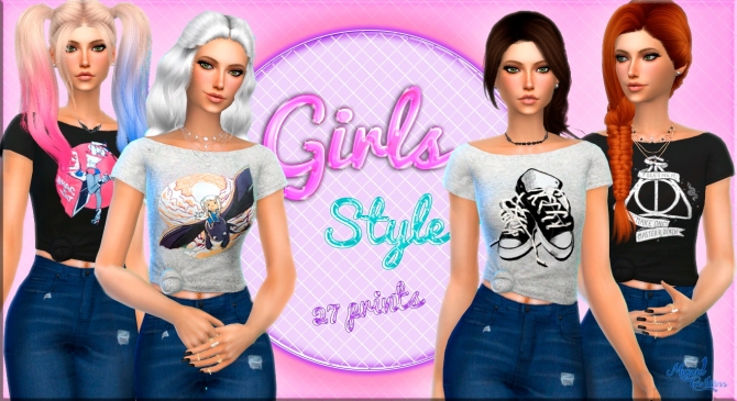 Girls Style top at Victor Miguel » Sims 4 Updates