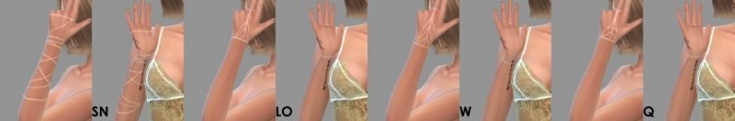 Sims 4 Ivy Arm chains collection GRL S at JFC Sims