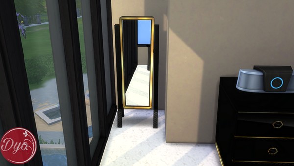 Sims 4 Black and gold bedroom by Dyokabb at Les Sims4