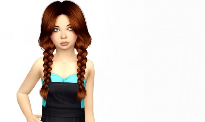 Sims 4 Anto Raindrops Hair Kids Version at Simiracle